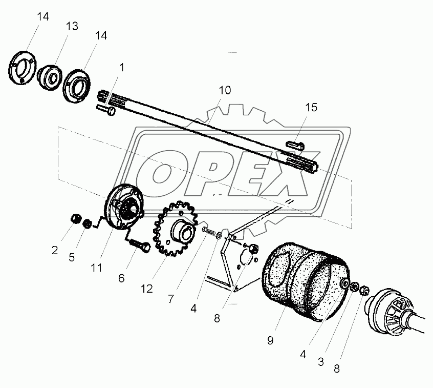 Front Elevator Autolevel - Lower Shaft