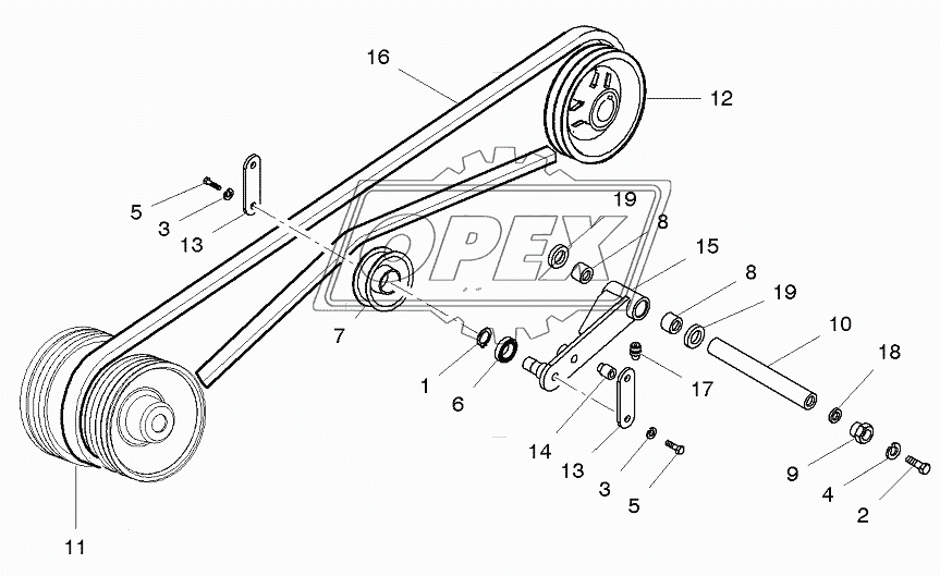 Straw Chopper Transmission 1