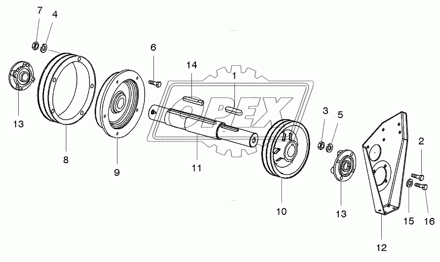 Straw Chopper Transmission 2