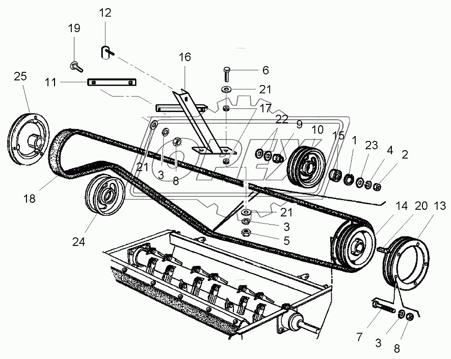 Straw Chopper Transmission 3