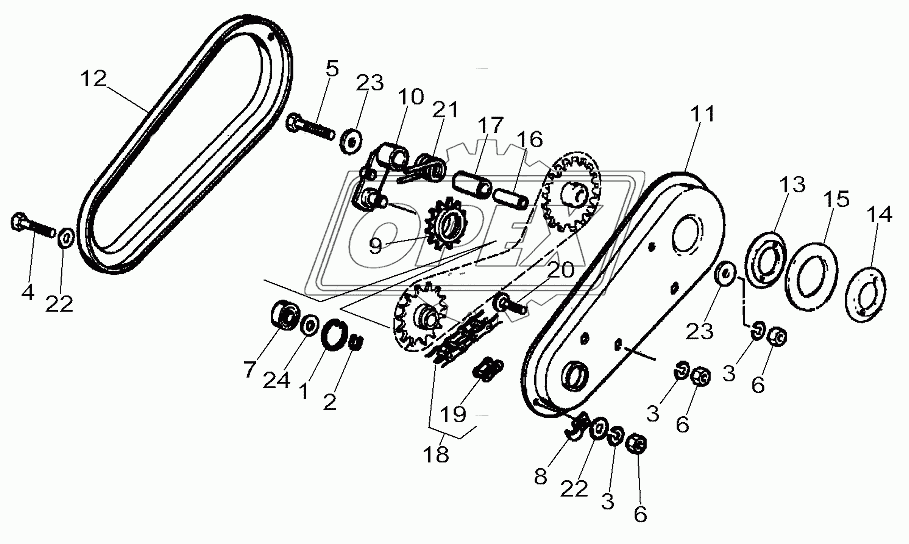 Grain Elevator Anthwear Upper Transmission