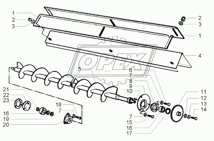 Grain Tank Unloading Auger