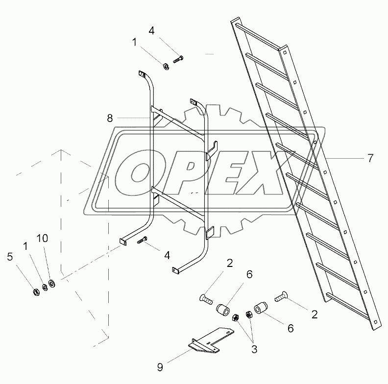 Engine Access Ladder