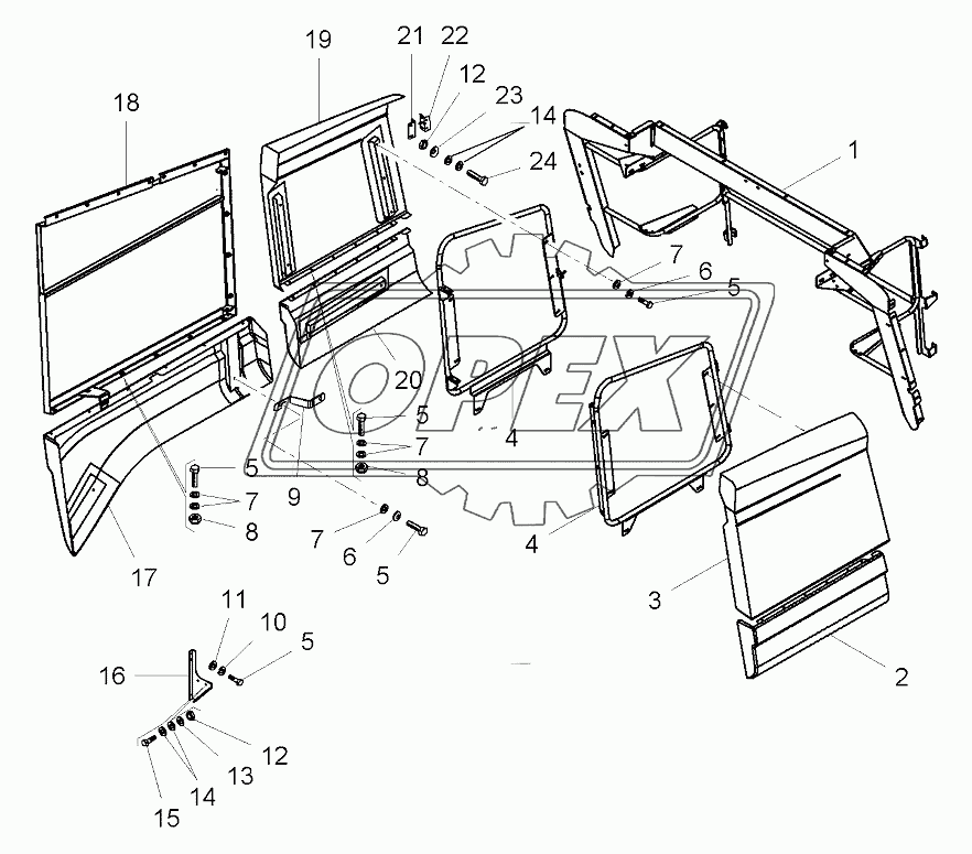 Rear Body Up To 563010043 /Autolevel 563410022