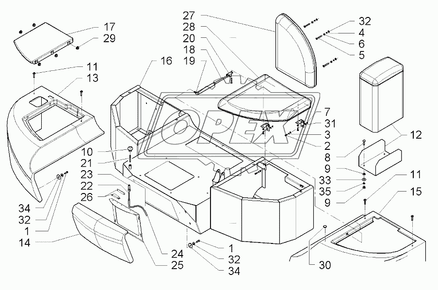 Cab - Seat Support