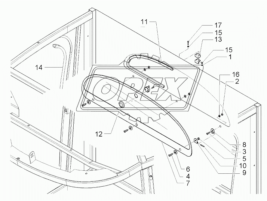 Cab Rear Glass