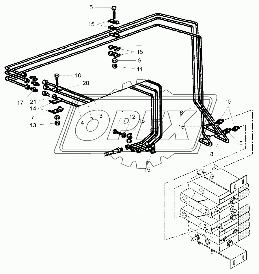 Reel Circuit Hydraulic Autolevel - Up To 563410050