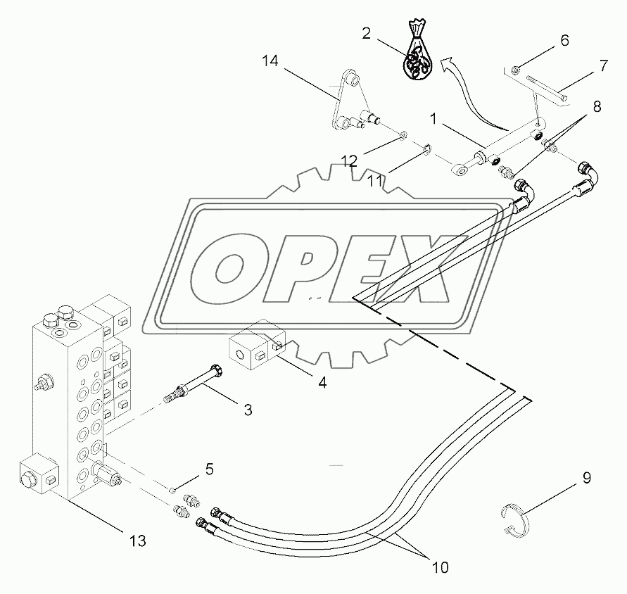 Straw Chopper Transmission - From Serial Number 563010120 /A