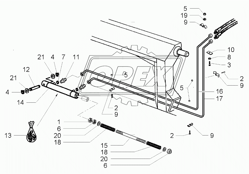 Hydraulic Device For Header Orientation