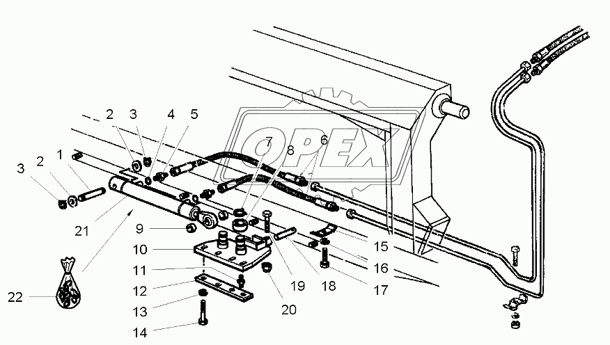 Front Elevator Autolevel - Hydraulic Cylinder