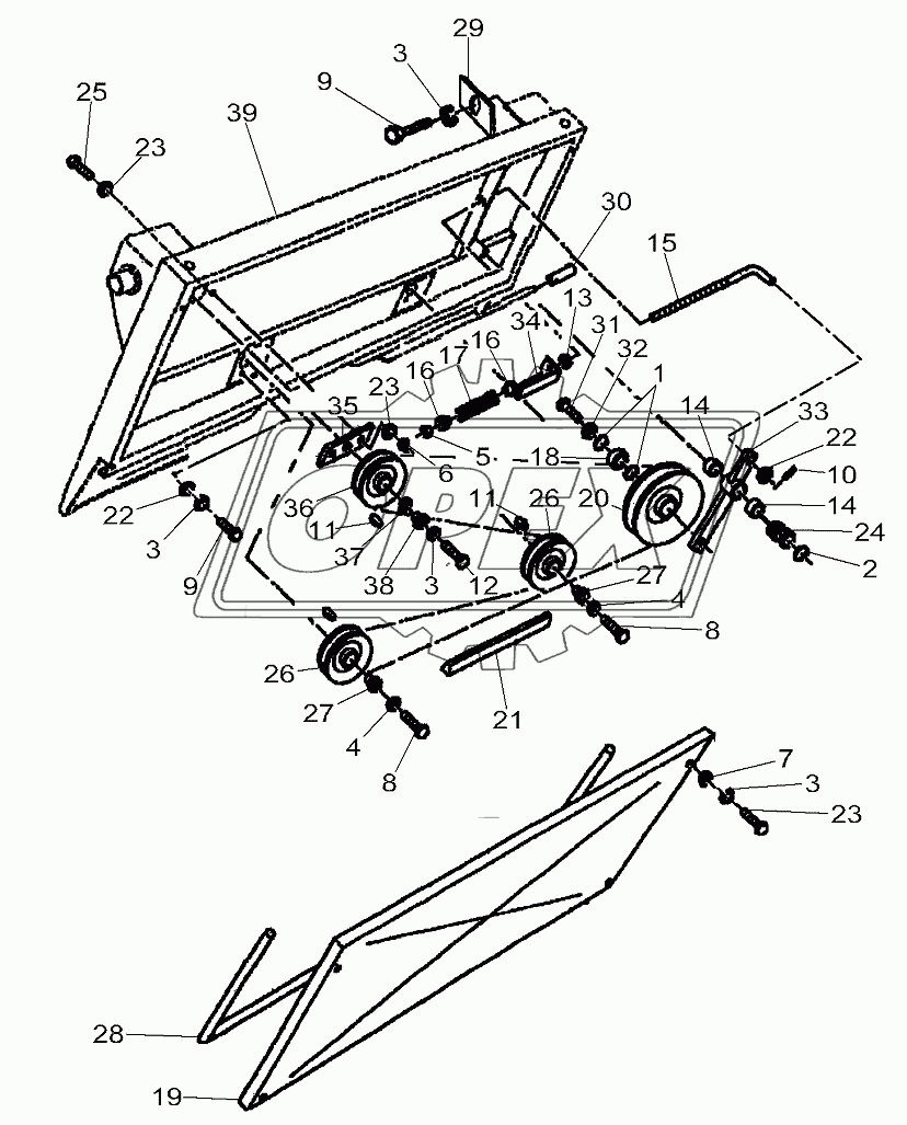 Chaff Spreader Transmission
