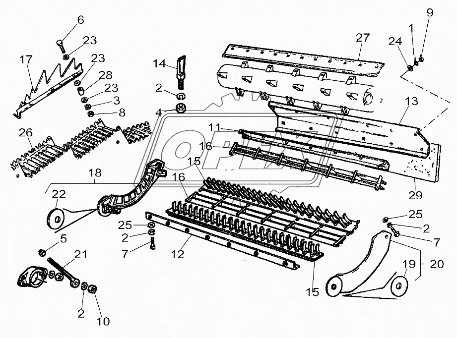 Spike Tooth Concave With 2 Complete Thresing Section