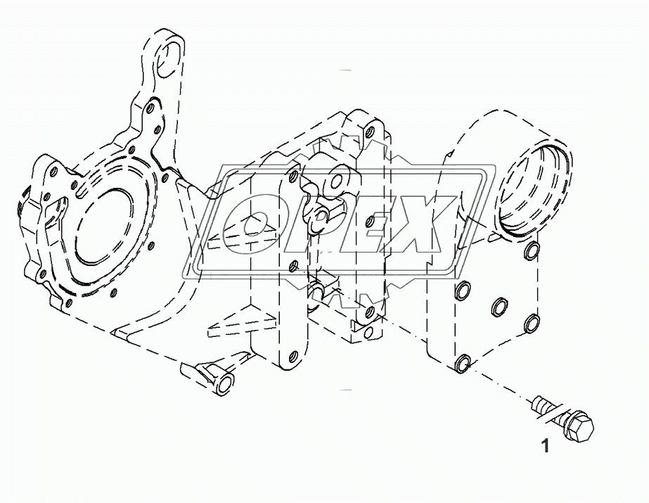 Двигатель-кронштейн вентилятора 4