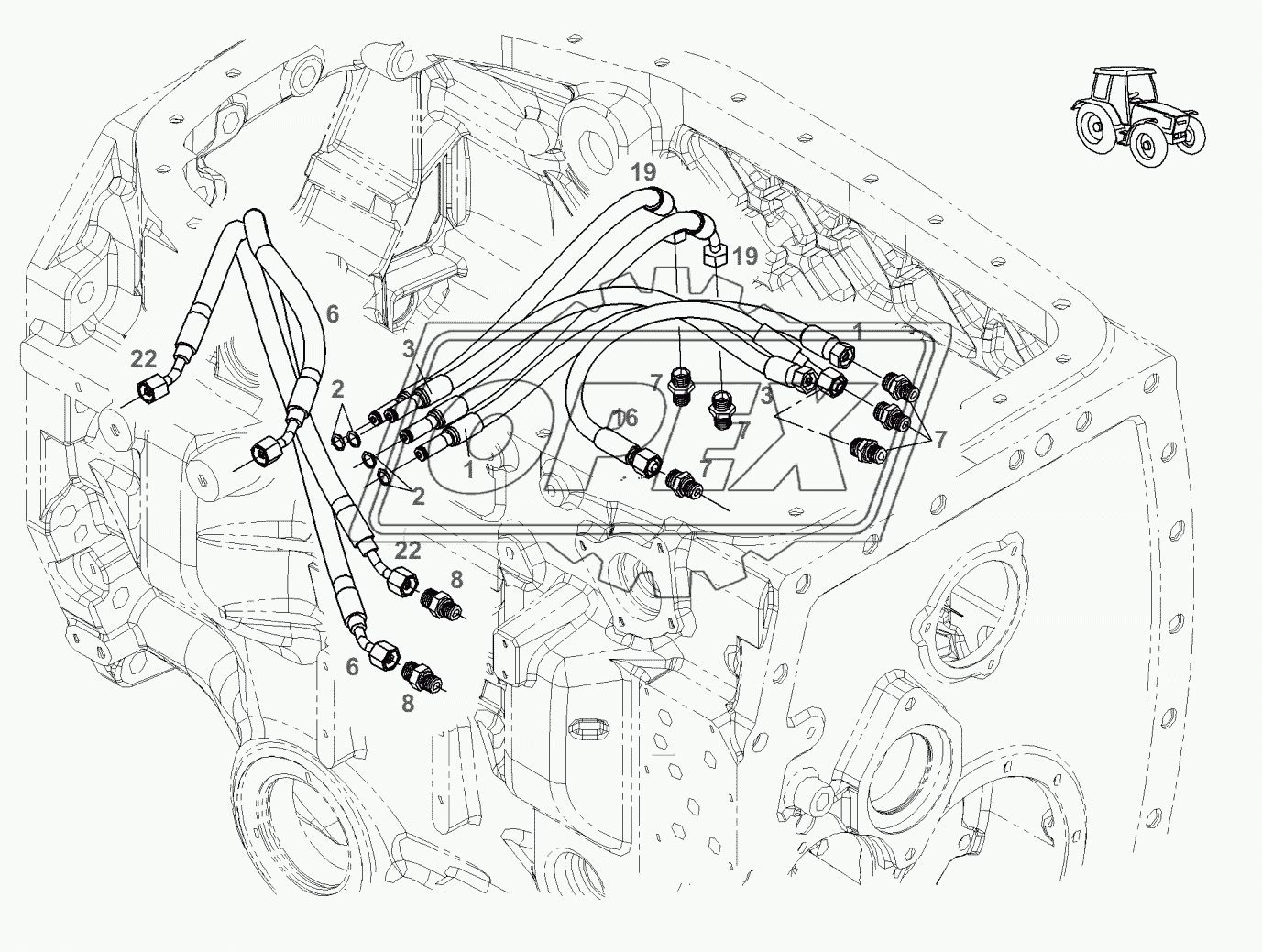 Коробка передач-трубопроводы 2