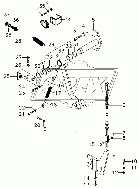 Breake And Clutch Command, With Cab