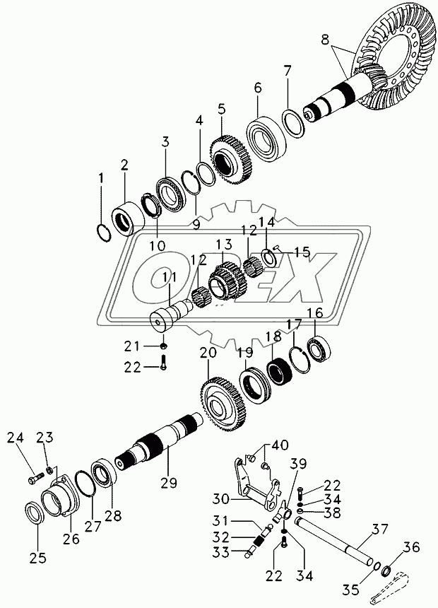 Rear Axle, Traction Drive
