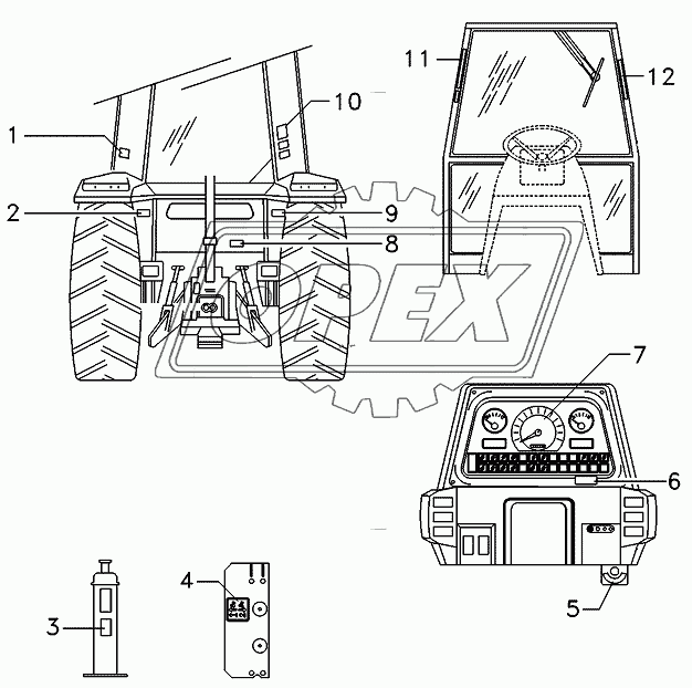 Decals, Tractors With Operator Plataform 1