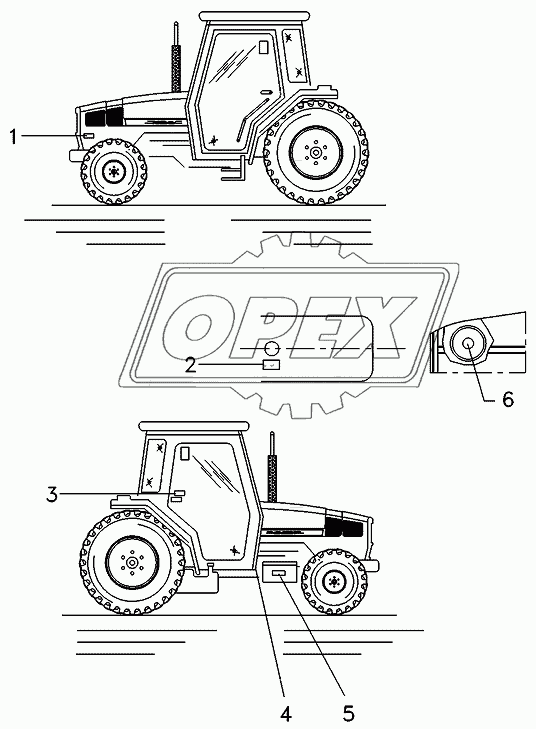 Decals, Tractors With Operator Plataform 2