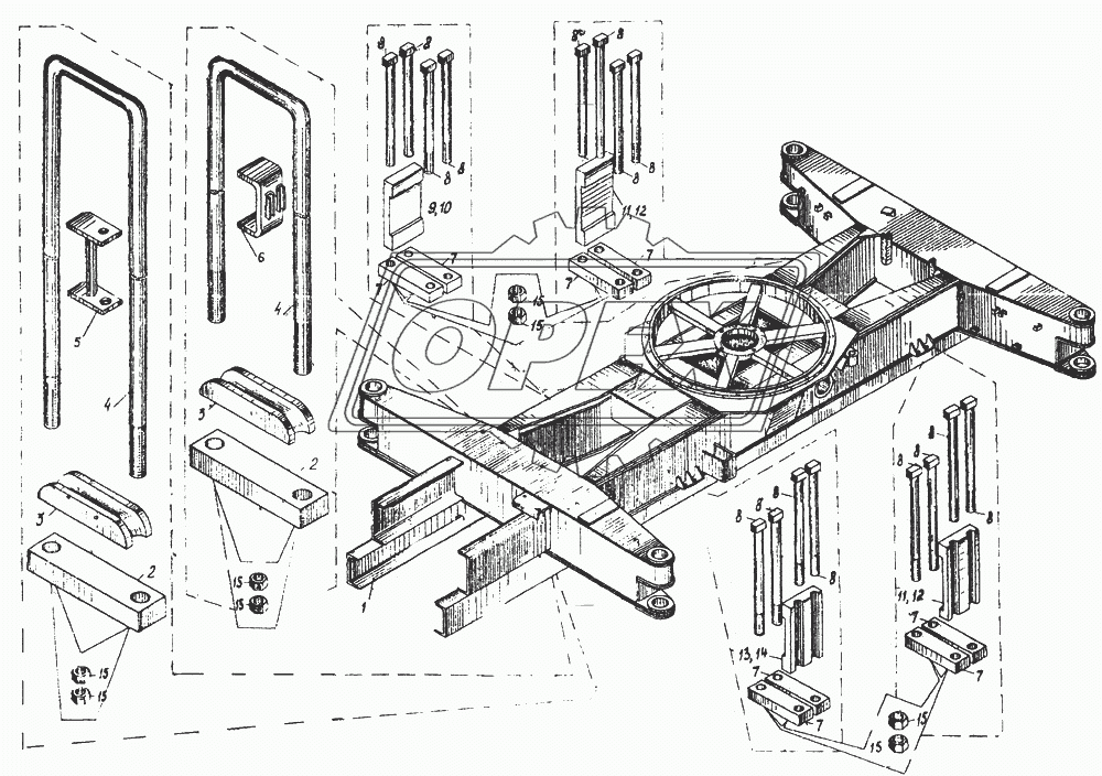 Установка нижней рамы КС-3562А-91-000