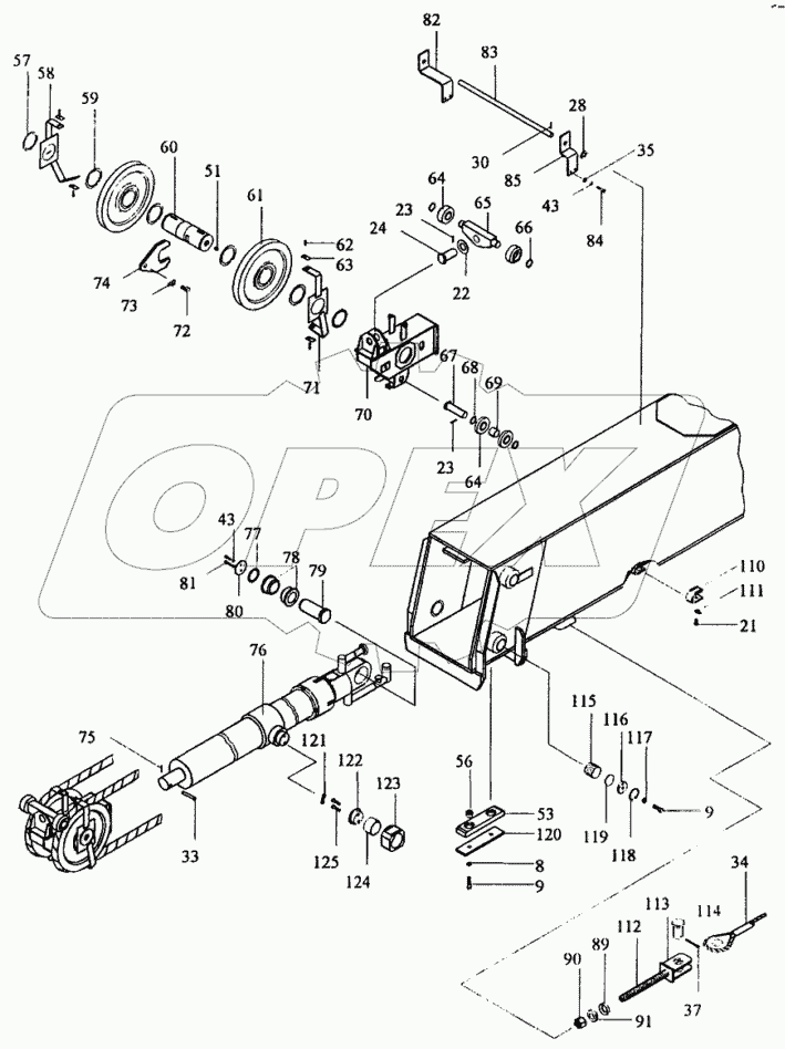 Установка телескопической стрелы КС-35714.63.000