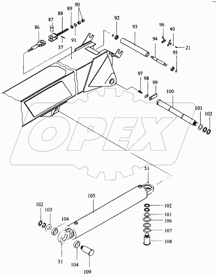 Установка телескопической стрелы КС-35714.63.000