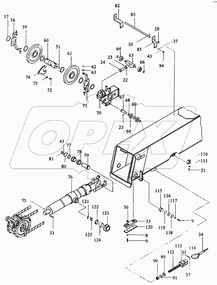 Установка телескопической стрелы КС-35714.63.000