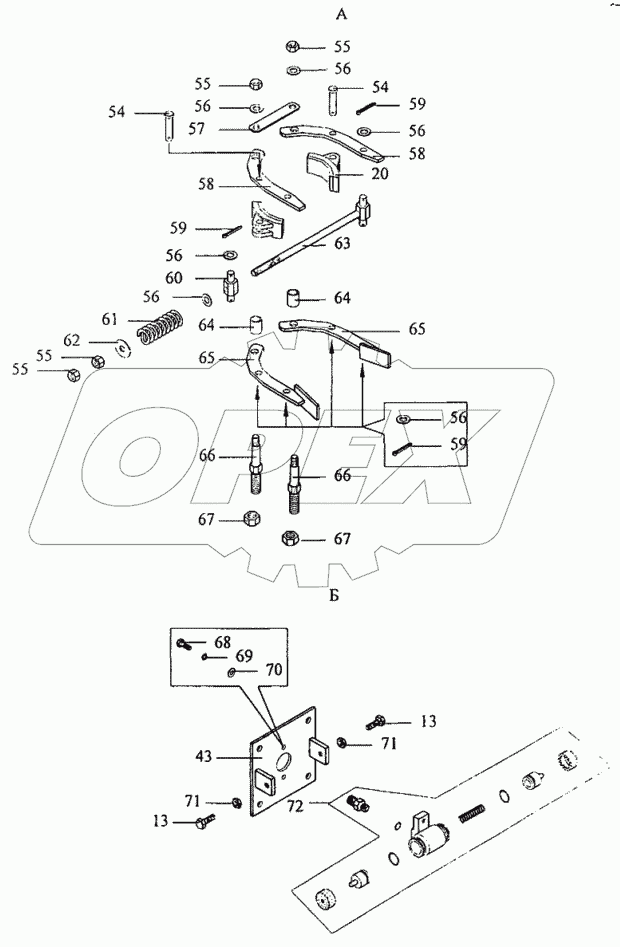 Механизм поворота КС-3577.28.000-1