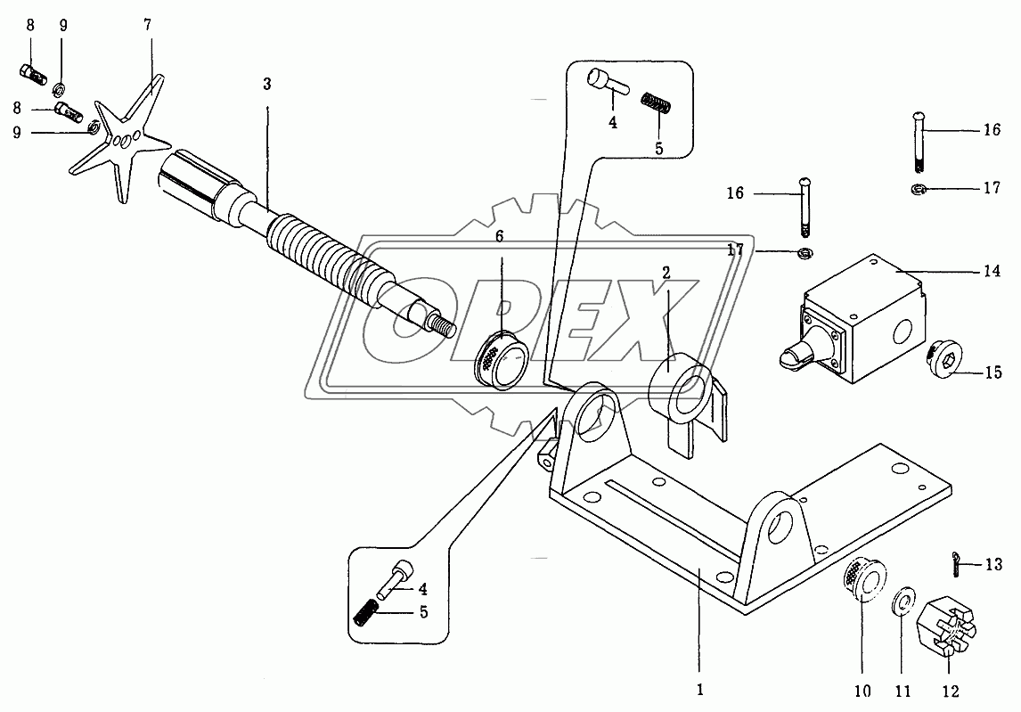 Ограничитель опускания крюка КС-35714.26.500