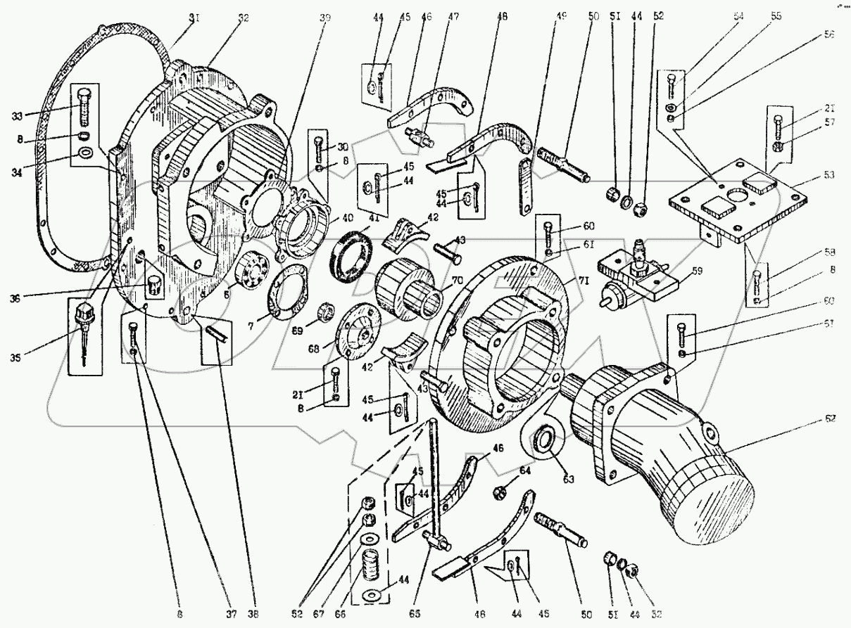 Механизм поворота КС-3577.28.000-1
