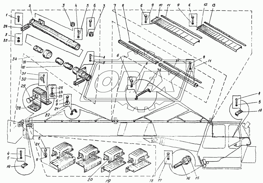 Установка прибора УАС-1 КС-3576.80.900