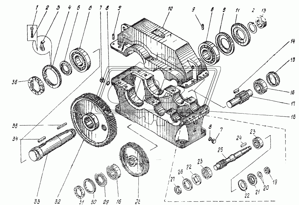 Редуктор 1Ц2У-250