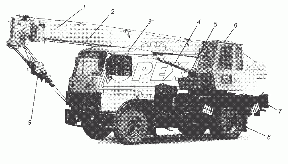 Общий вид крана КС-3577-3