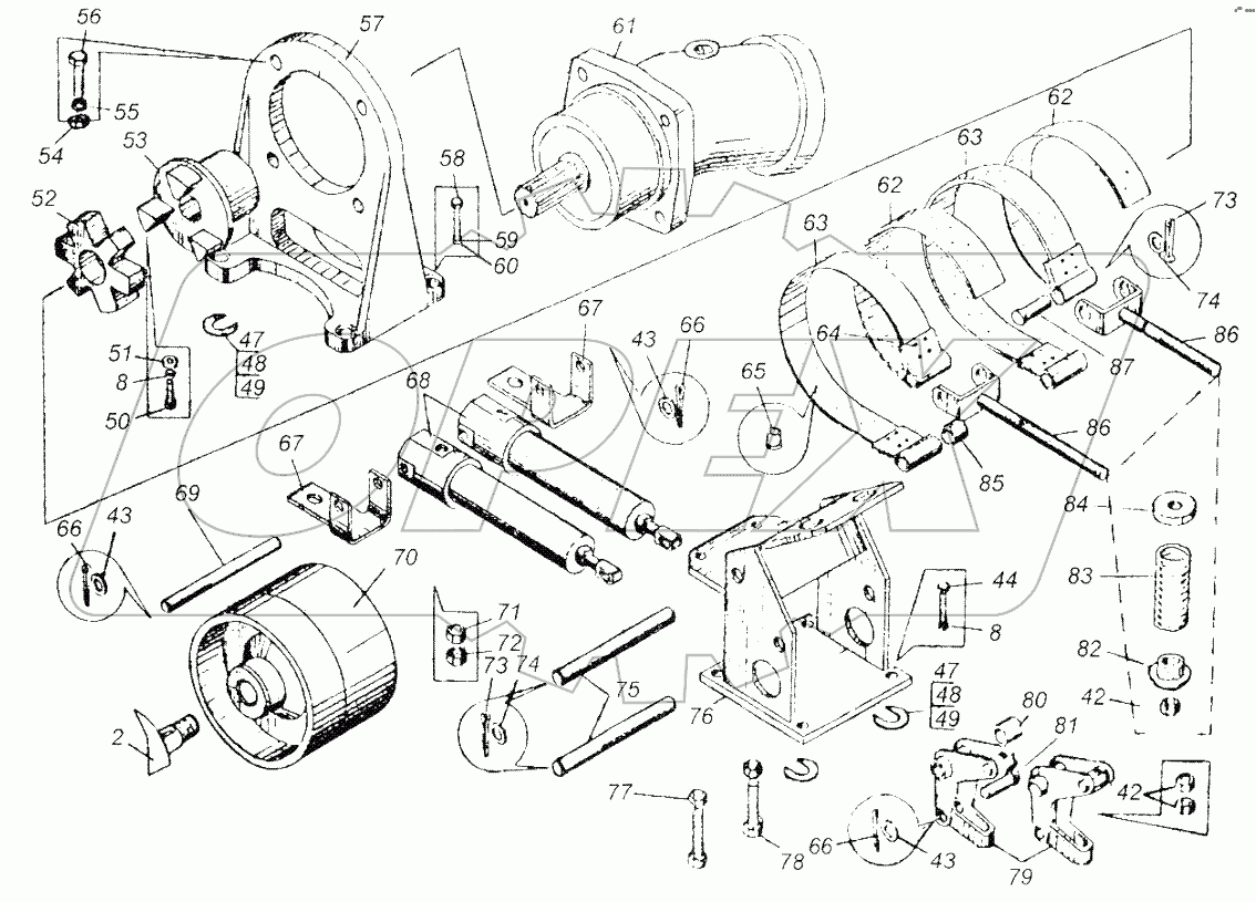 Лебедка грузовая КС-3577.26.000-3