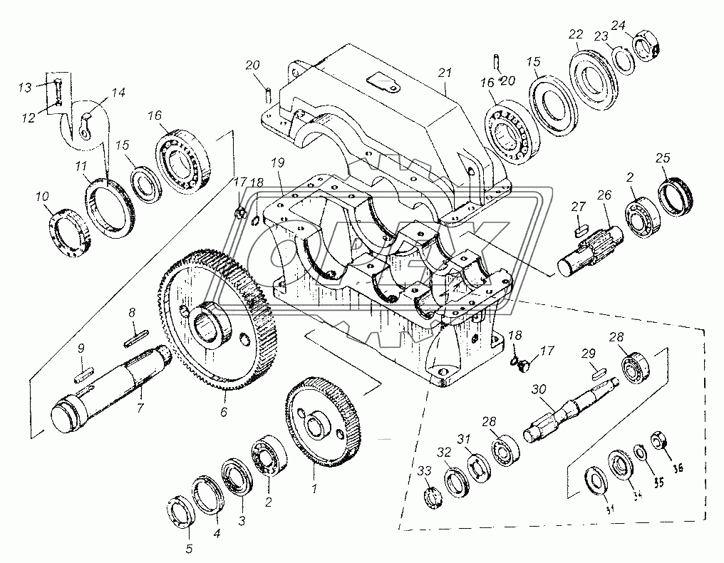 Редуктор Ц2У-250-31,5-11