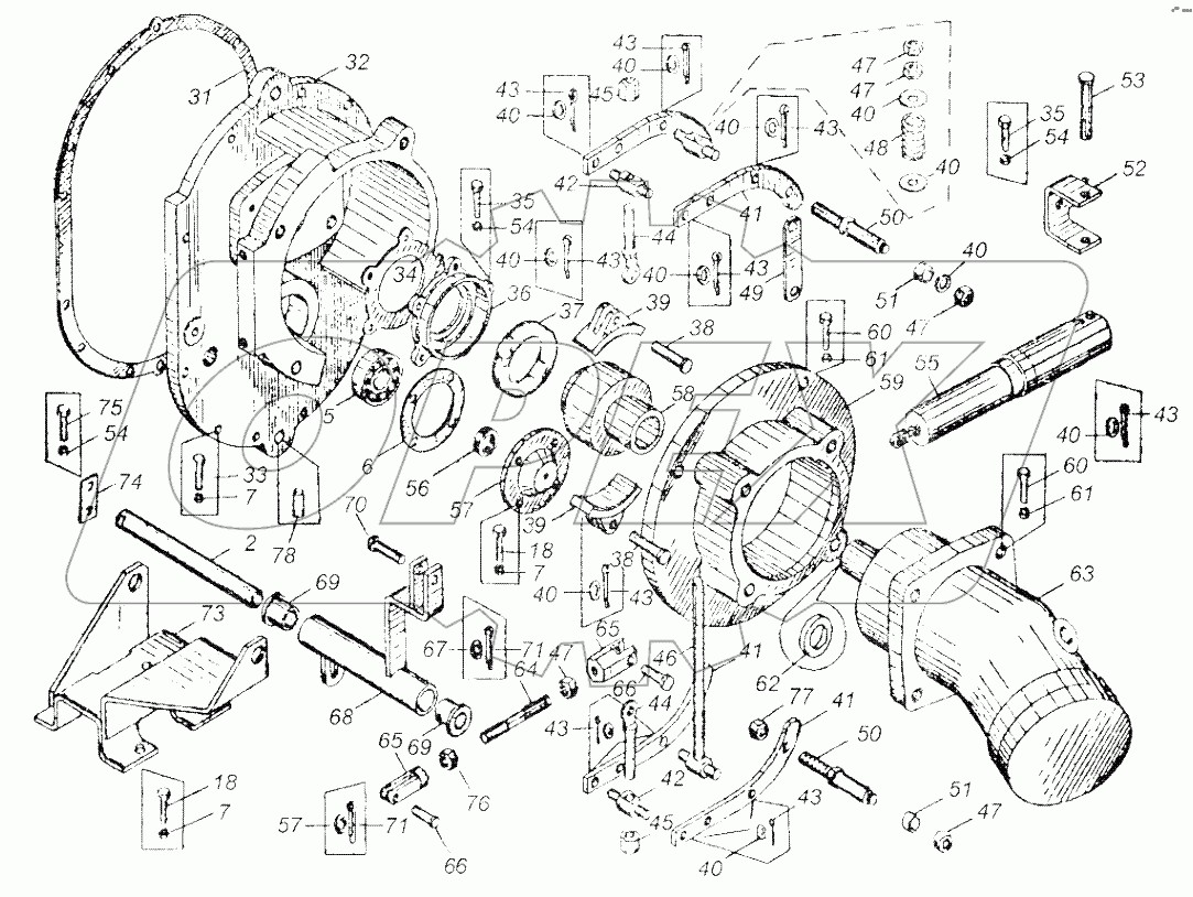Механизм поворота КС-3577.28.000-1