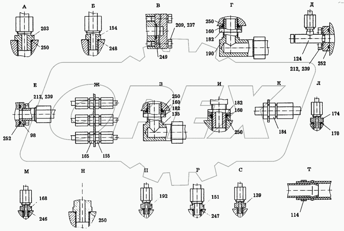 Гидрооборудование крана KC-6973A.84.000