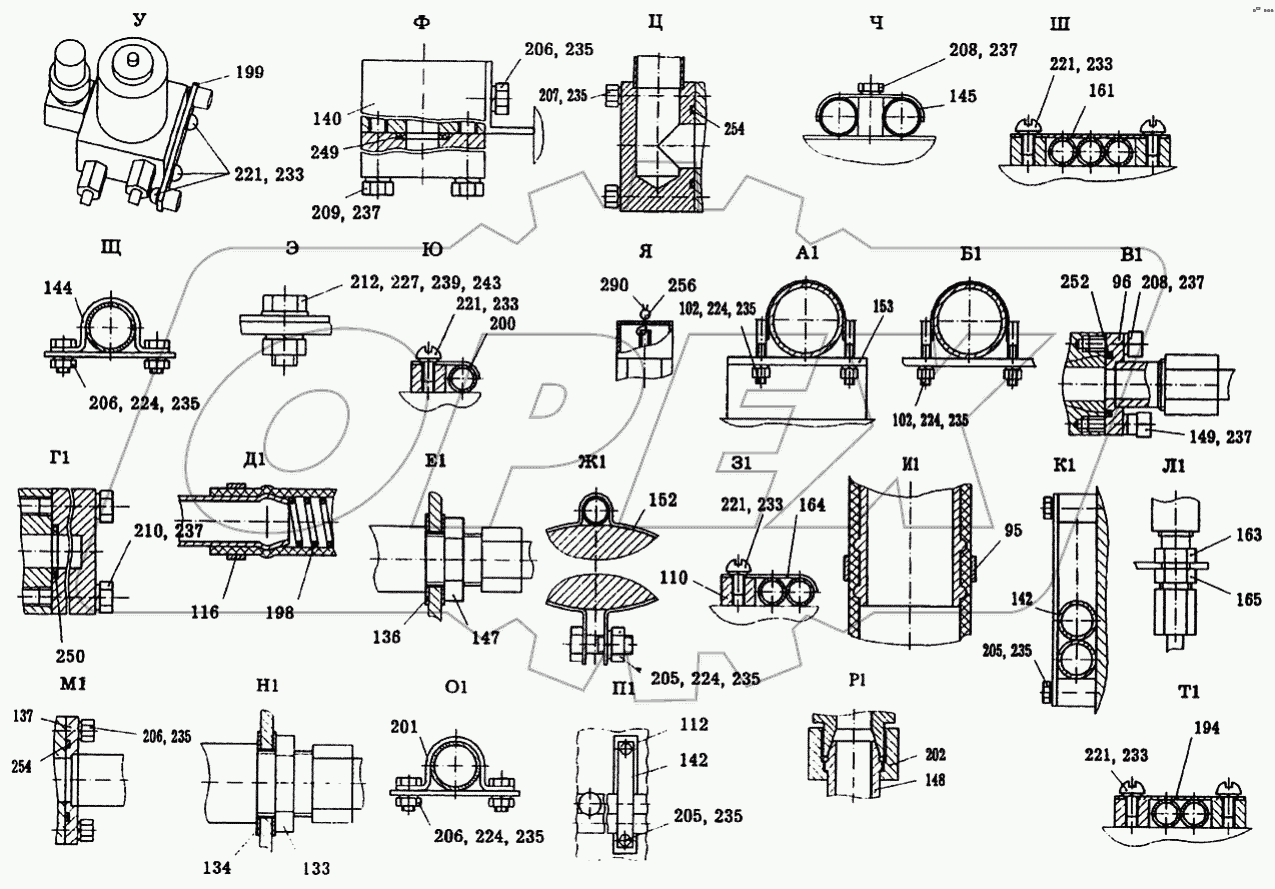 Гидрооборудование крана KC-6973A.84.000