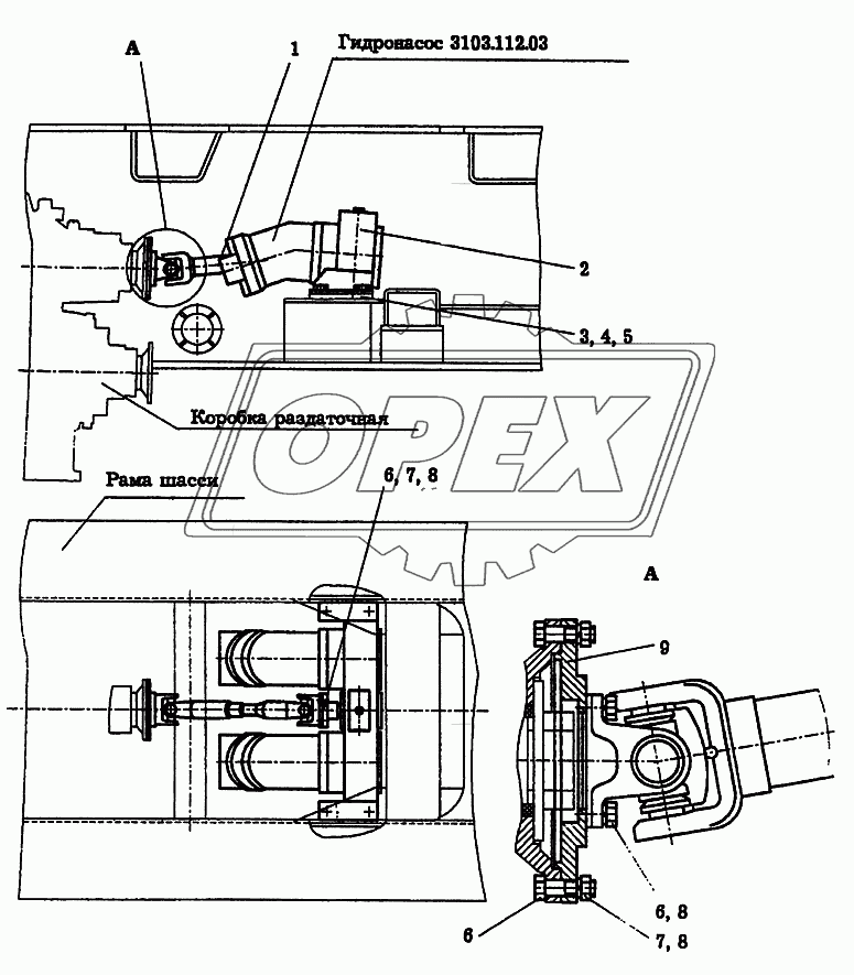 Установка привода насосов KC-6973A.14.000