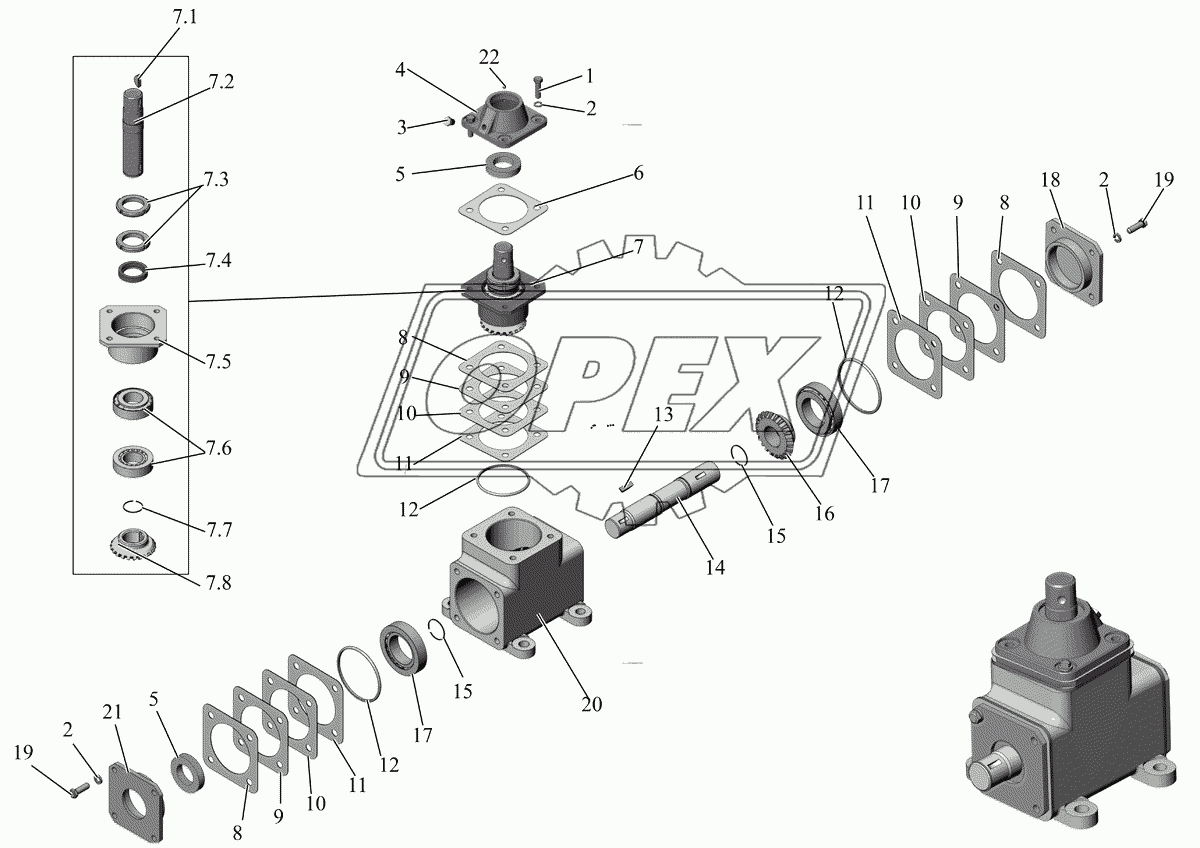 Редуктор угловой 101-3426010