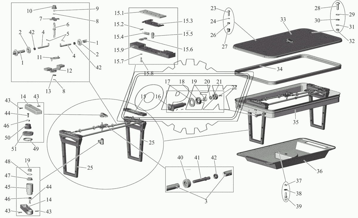 Люк аварийный 101-5713010