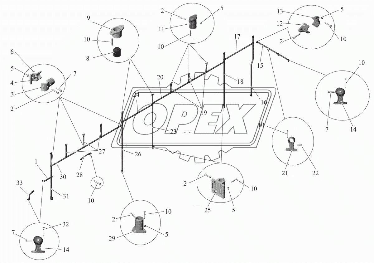 Установка поручней (справа) 103-8202010