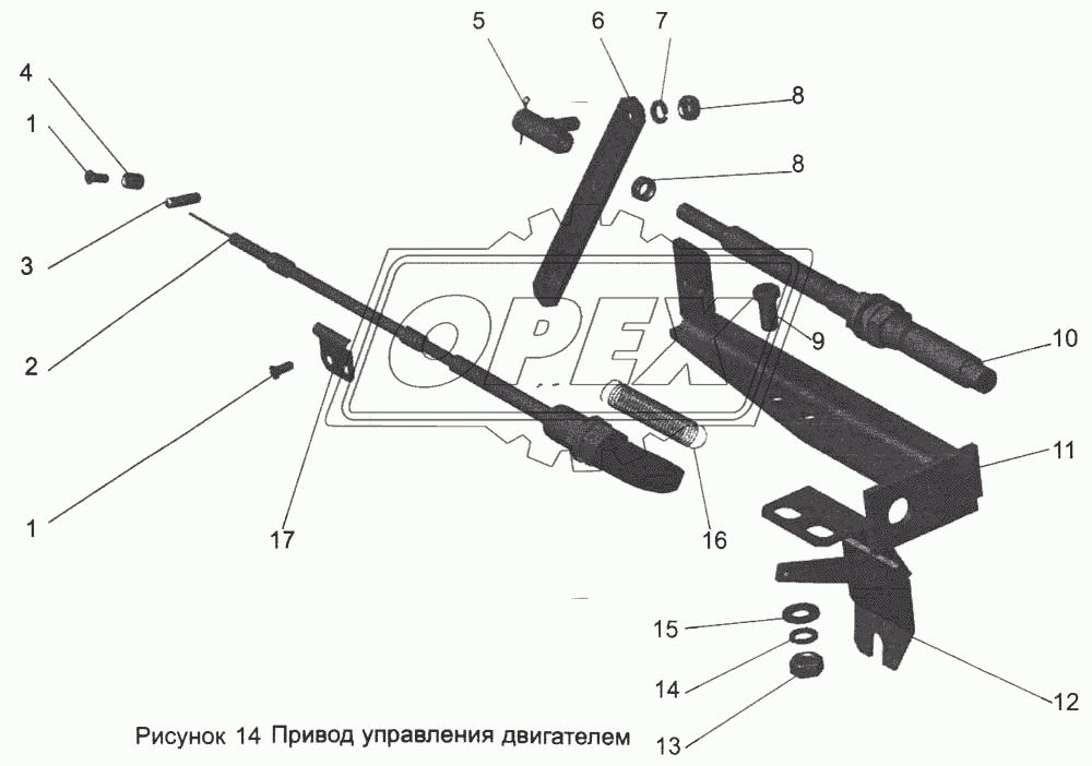 Привод управления двигателем 101-1108002-41