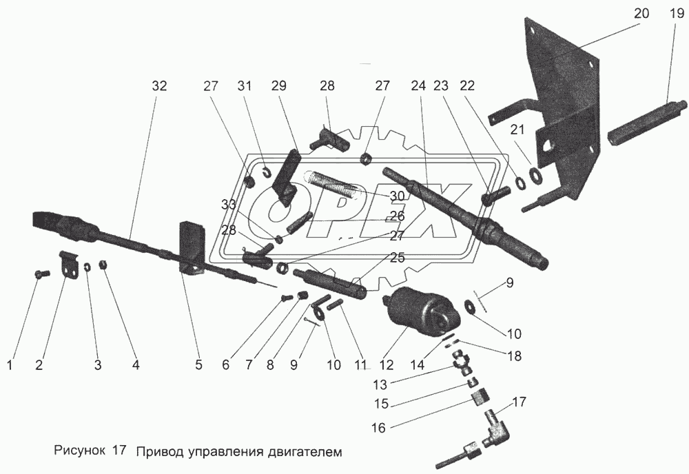 Привод управления двигателем 103-1108002-10