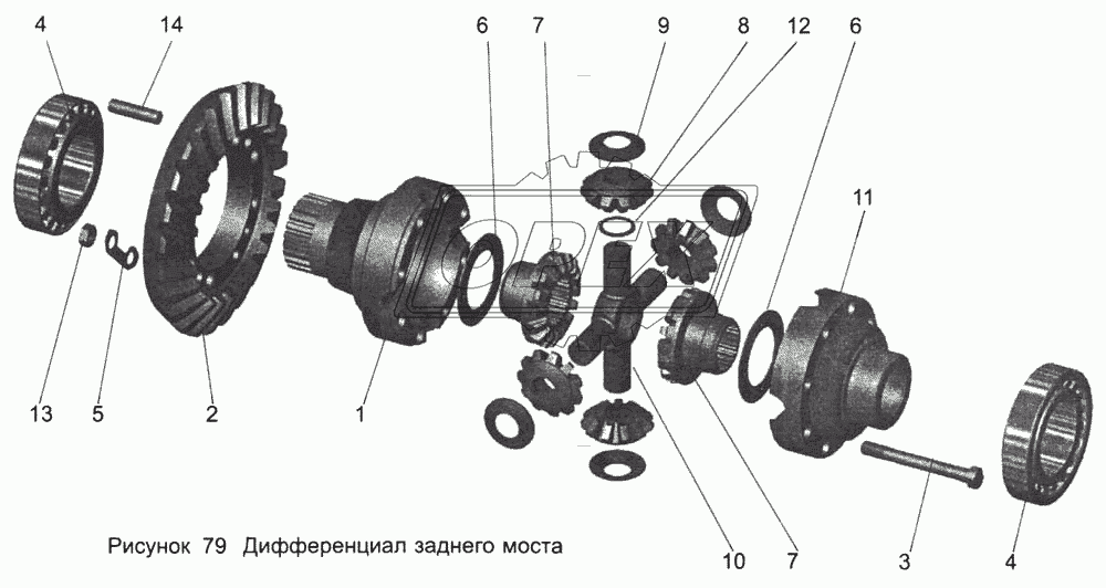 Дифференциал заднего моста 104-2403010