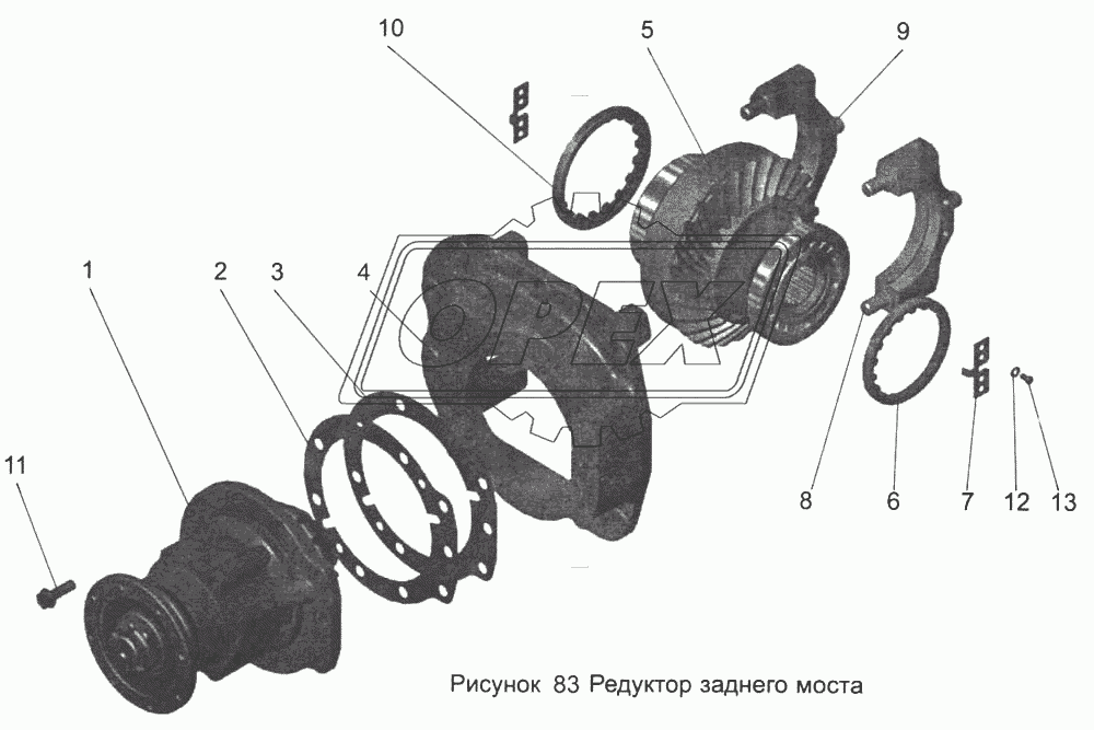 Редуктор заднего моста 105-2402010