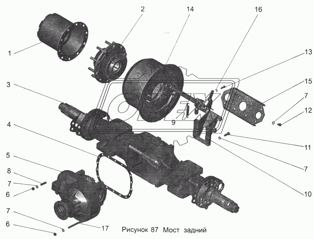 Мост задний 152-2400012