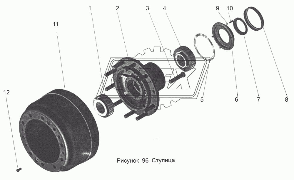 Ступица 54326-3103006