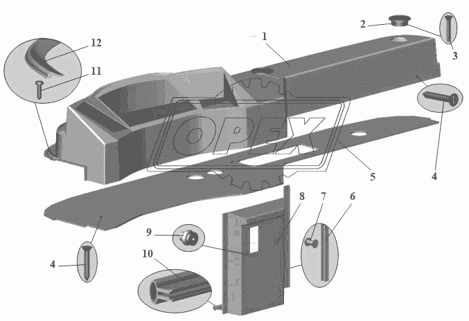 Установка панели передка 103-5300510-10