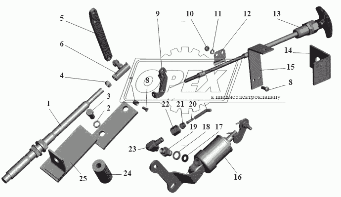 Привод управления двигателем 104-1108002-60