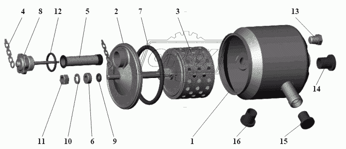 Бак масляный 101-3410008